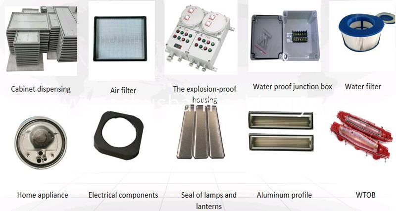 The Producted Samples By Foam Sealing Machine 1 The Producted Samples By Foam Sealing Machine 1